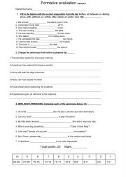 English Worksheet: Test 