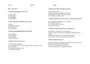 English Worksheet: quiz the circle
