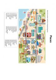 English Worksheet: PLACES