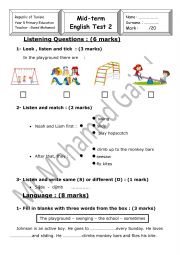 5th grade unit 3 test