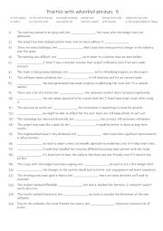 B1-C1 Practice with 12 adverbial phrases 5