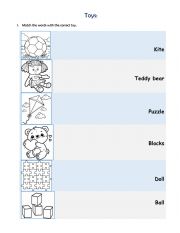 English Worksheet: TOYS