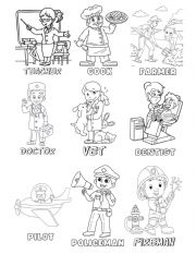 English Worksheet: Jobs