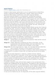 English Worksheet: foot problem