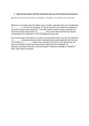 English Worksheet: Biopiracy - fill in the blanks