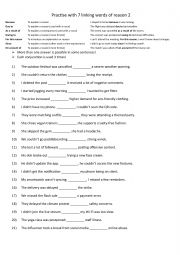 A2 Practise with 7 linking words of reason 2