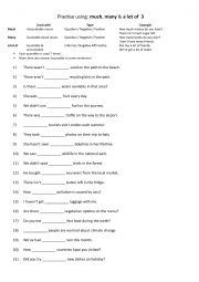 A1+-A2 Using much, many, and, a lot of 3
