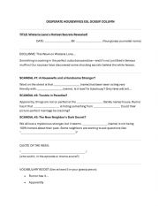 English Worksheet: Desperate Housewives S1Ep2 revision activity 