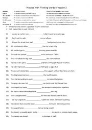 A2-B1 Practise with 7 linking words of reason 3