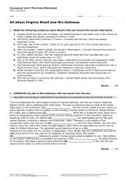 English Worksheet: V.Woolf Mrs Dalloway