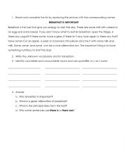 English Worksheet: there is/ there are 