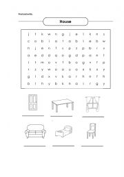 English Worksheet: House