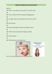 English Worksheet: Making questions for the answers given