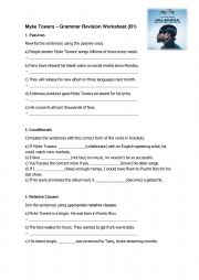Myke Towers B1 grammar revision