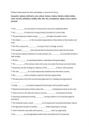 English Worksheet: Word formation C1