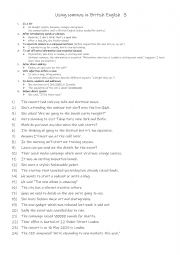 English Worksheet: Using commas in British English 3