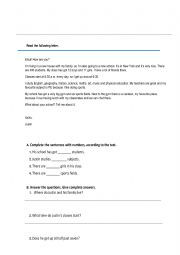 English Worksheet: School subjects 