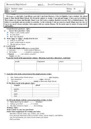 English Worksheet: Quiz