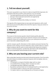 English Worksheet: Common Interview Qustions to use for Role Plays