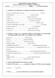 AvaliaÃ§Ã£o de InglÃªs