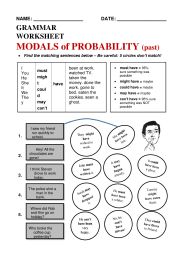 English Worksheet: Modal of probability