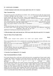 English Worksheet: mid term test 1 language