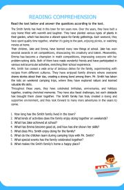 Reading Comprehension (Present Perfect Tense)