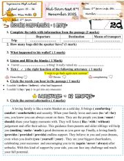 2nd form mid term test 1 - ESL worksheet by English-teacher 38