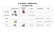 English Worksheet: A Blog Post (Chores)