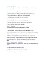 Advanced Sentence Structures - ESL worksheet by Tendo27
