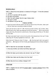 English Worksheet: Worksheet