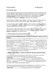 English Worksheet: consolidation tasks-module 1