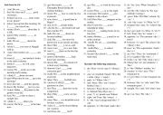 English Worksheet: Basic Verb Form for Beginner ESL students 