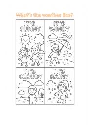 English Worksheet: What�s the weather like?