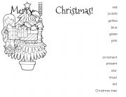 English Worksheet: Christmas drawing grade 3-4