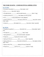 seasons comparative/superlative form( 6th form)