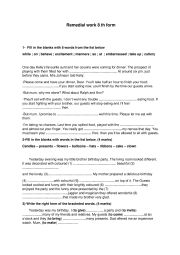 remedial work8 th form