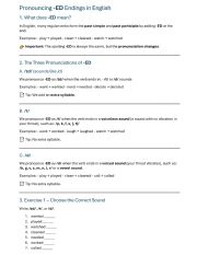 Pronouncing -ED Endings in English