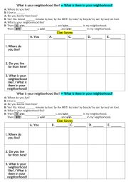 What is there in your neighborhood