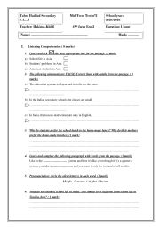 Mid Term 2 4th Form Economics