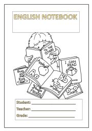 English notebook cover