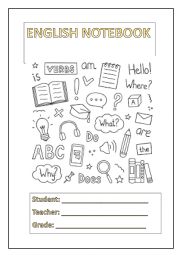 English notebook cover