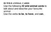 ID WILD ANIMALS CARDS