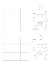 English Worksheet: shapes bingo