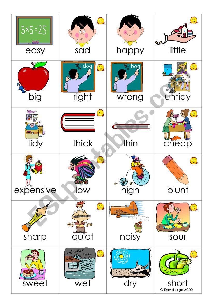 Opposites or Antonym Loopcards: 36 domino type cards with full instructions. (reuploaded after corrections)