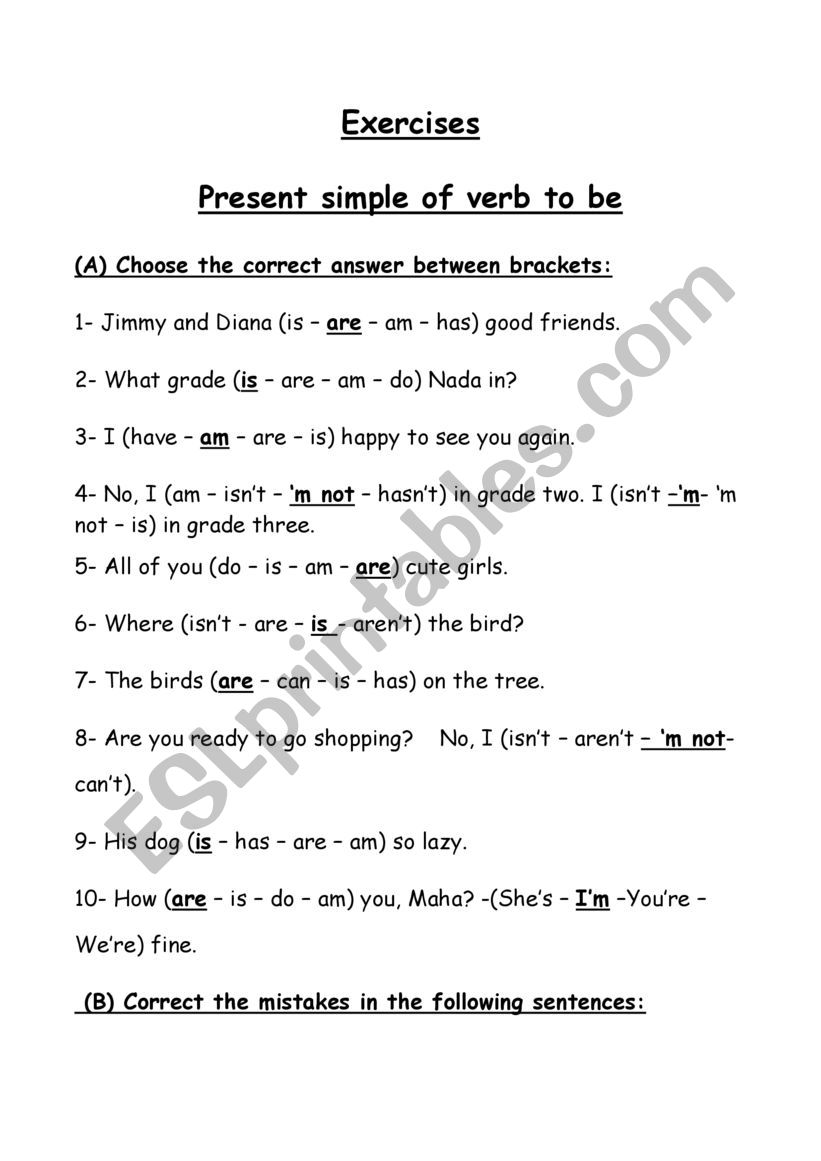 P3 Worksheets English