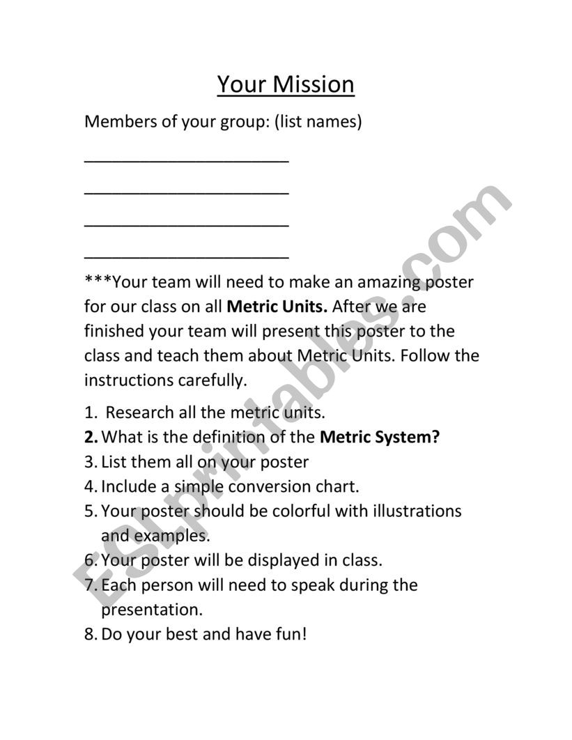 Create Math Poster Anchor Chart