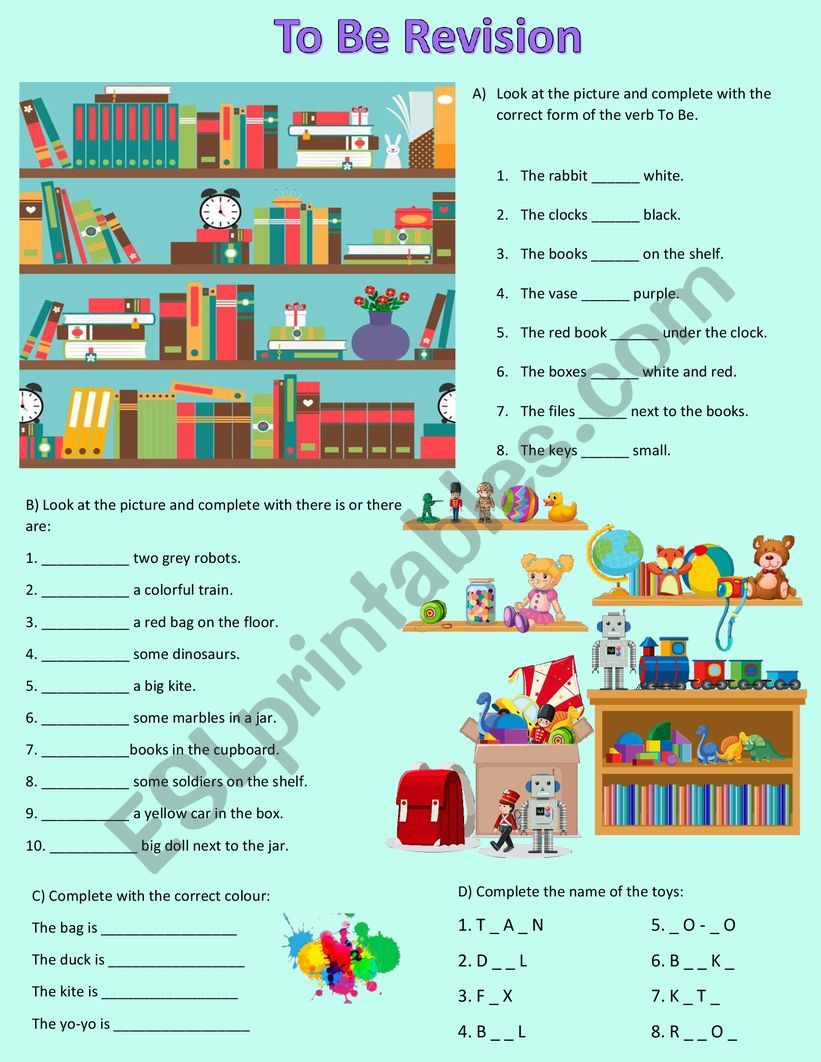 To Be revision worksheet