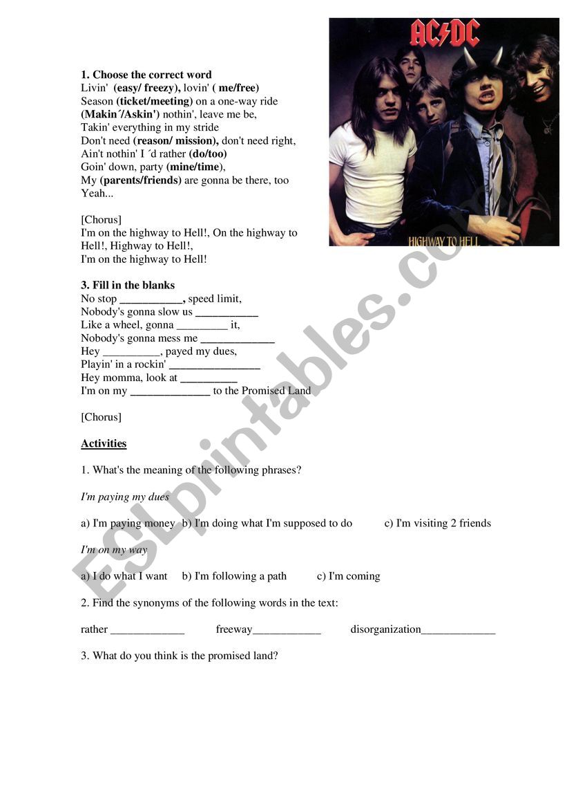 ACDC worksheet
