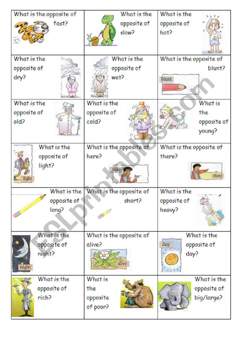 Opposite Flashcards (part 3 of 3)